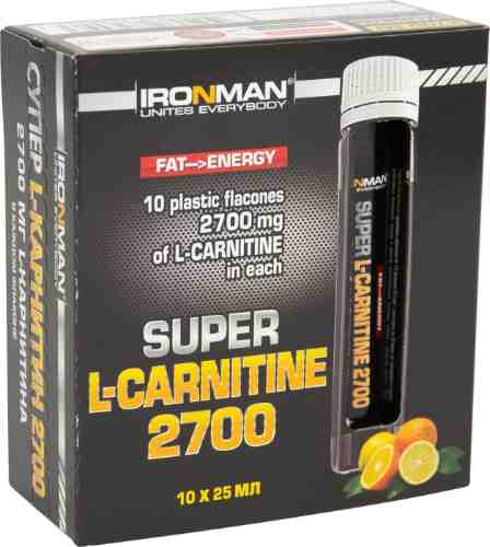 Напиток IronMan Super L-carnitine 2700 Мандарин 10шт*25мл арт. 980053