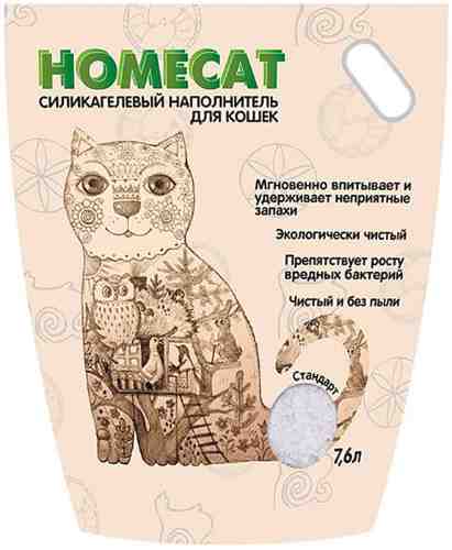 Наполнитель для кошачьего туалета Homecat Без запаха 7.6л арт. 1012992