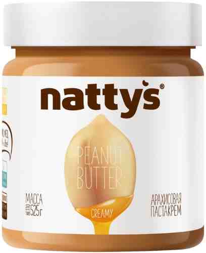 Паста арахисовая Nattys Creamy с медом 525г арт. 875831