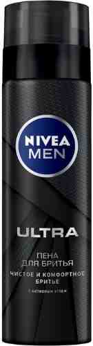 Пена для бритья Nivea Men Ultra с активным углем 200мл арт. 482556