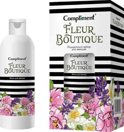 Подарочный набор Compliment Fleur Boutique Пена для ванны 200мл + Соль для ванн Эвкалипт 100г + Соль для ванн Бергамот 1 арт. 1007788