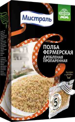 Полба Мистраль Фермерская дробленая 5пак*80г арт. 1052709
