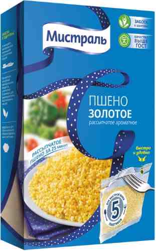 Пшено Мистраль Золотое 5пак*80г арт. 504746