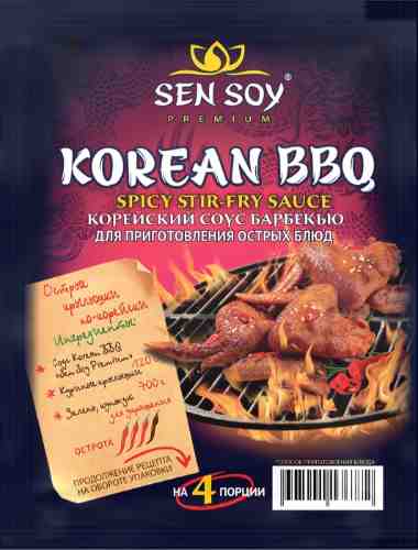 Соус Sen Soy Korean BBQ для приготовления острых крылышек 120г арт. 1013490