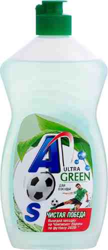 Средство для мытья посуды AOS Ultra Green 450г арт. 951943