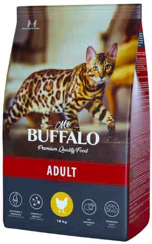 Сухой корм для кошек Mr.Buffalo Adult с курицей 10кг арт. 1204937