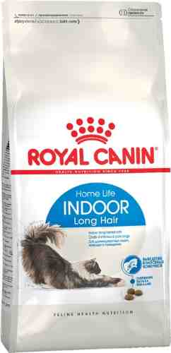 Сухой корм для кошек Royal Canin Indoor Long Hair для домашних длинношерстных кошек 2кг арт. 694590