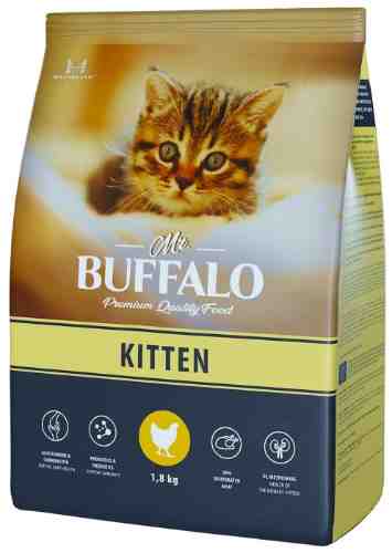 Сухой корм для котят Mr.Buffalo Kitten с курицей 1.8кг арт. 1204933