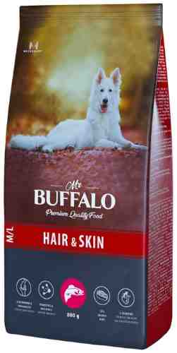 Сухой корм для собак Mr.Buffalo Hair&Skin с лососем 800г арт. 1204968
