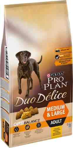 Сухой корм для собак Pro Plan Duo Delice Medium&Large Adult для средних и крупных пород с курицей 10кг арт. 860699