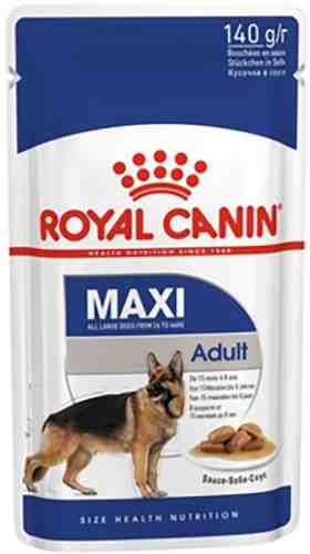 Сухой корм для собак Royal Canin Maxi Adult кусочки в соусе 140г (упаковка 10 шт.) арт. 1013870pack