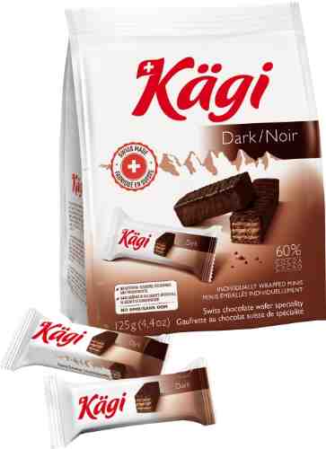 Вафли Kagi Dark mini в тёмном шоколаде 125г арт. 954622