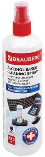 Жидкость-спрей Brauberg чистящая антибактериальная 250мл арт. 1209293