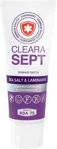 Зубная паста ClearaSept Sia Salt&Laminaria Реминерализация и отбеливание 75мл арт. 691275