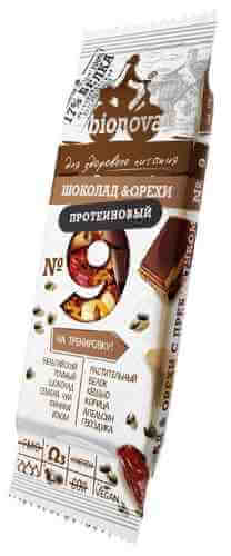 Батончик протеиновый Bionova с шоколадом и орехами 35г арт. 1076335