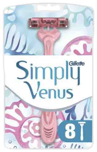 Бритва Gillette Simply Venus 3 одноразовая женская 8шт арт. 723333