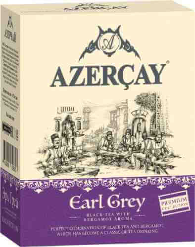 Чай черный Азерчай Эрл Грей байховый с ароматом бергамота 100г арт. 980093