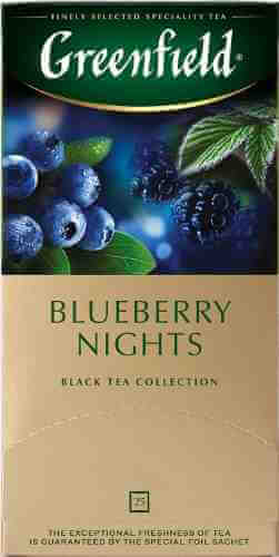 Чай черный Greenfield Blueberry Nights 25*1.5г арт. 646932