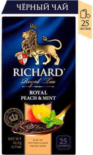Чай черный Richard Royal Peach & Mint 25*1.7г арт. 1112376