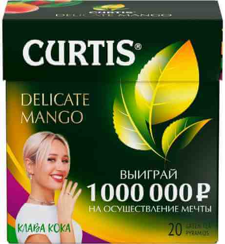 Чай зеленый Curtis Delicate Mango 20*1.8г арт. 434437
