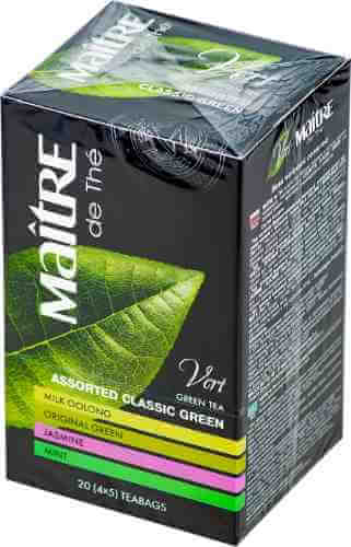 Чай зеленый Maitre De The Vert Ассорти 20*2г арт. 696776