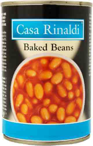 Фасоль Casa Rinaldi белая запеченная с томатами 420г арт. 878186