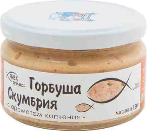 Горбуша-Скумбрия Европром Рыба рубленая с ароматом копчения 180г арт. 686605
