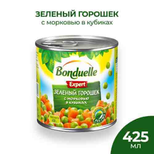 Горошек Bonduelle Expert зеленый с морковью в кубиках 400г арт. 304484