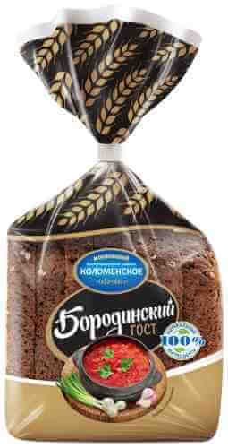 Хлеб Коломенское Бородинский нарезка 400г арт. 316259