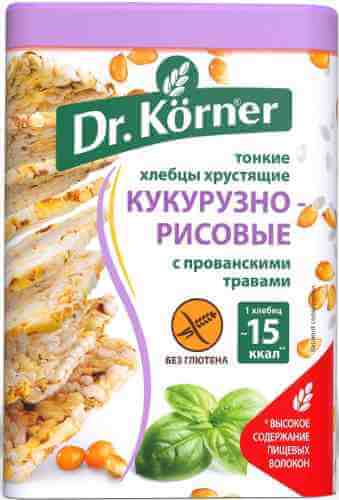 Хлебцы Dr.Korner Кукурузно-рисовые с прованскими травами без глютена 100г арт. 309016
