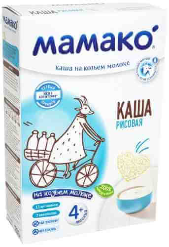Каша Мамако Рисовая на козьем молоке с 4 месяцев 200г арт. 1019649