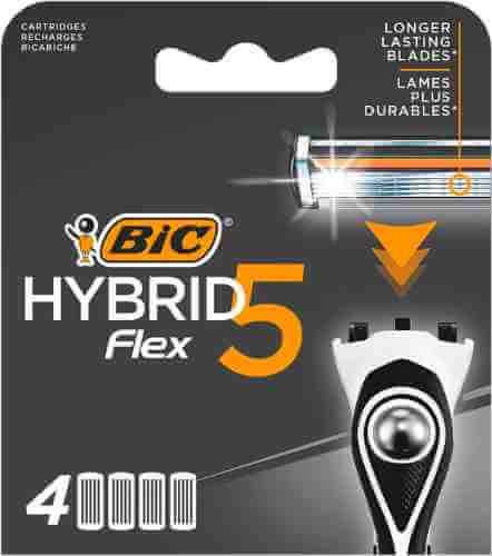 Кассеты для бритья Bic Flex 5 Hybrid 4шт арт. 1005392
