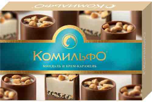 Конфеты Комильфо шоколадные Миндаль и крем-карамель 116г арт. 315487