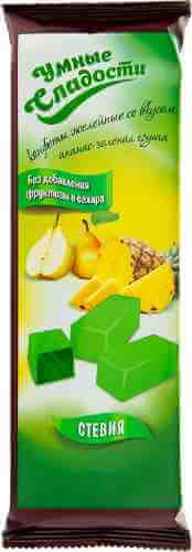 Конфеты Умные сладости Ананас-Зеленая груша желейные 90г арт. 983564
