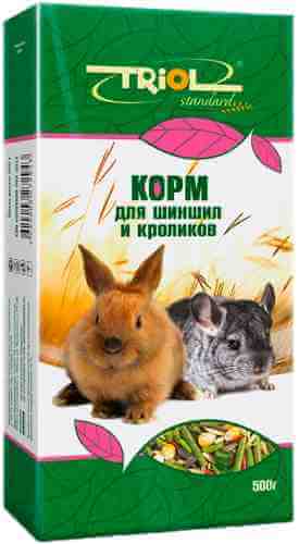 Корм для шиншил и декоративных кроликов Triol Криспи 500г арт. 387959
