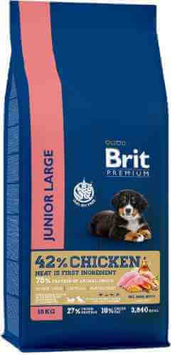 Корм сухой для собак Brit Dog Junior Large 15кг арт. 1172420