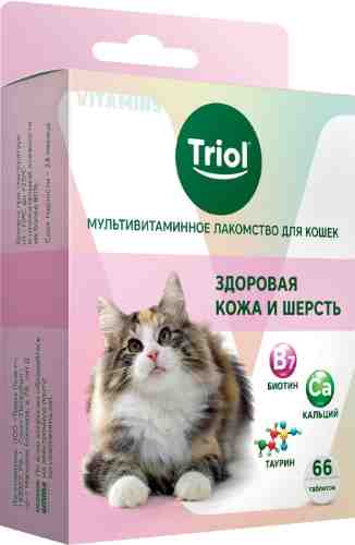 Лакомство для кошек Triol Здоровая кожа и шерсть 33г арт. 1014161