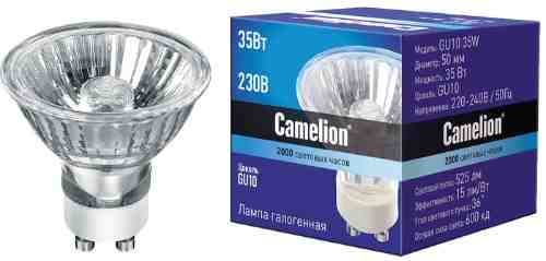 Лампа Camelion галогенная GU10 35Вт арт. 1062776