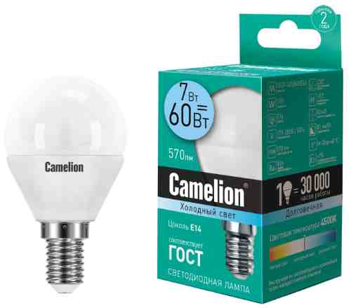 Лампа светодиодная Camelion E14 7Вт арт. 1070587