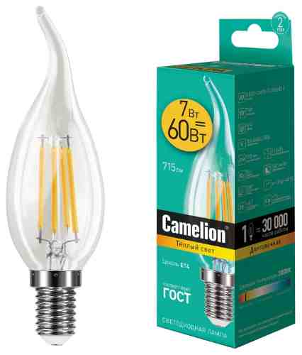 Лампа светодиодная Camelion E14 7Вт арт. 1070683
