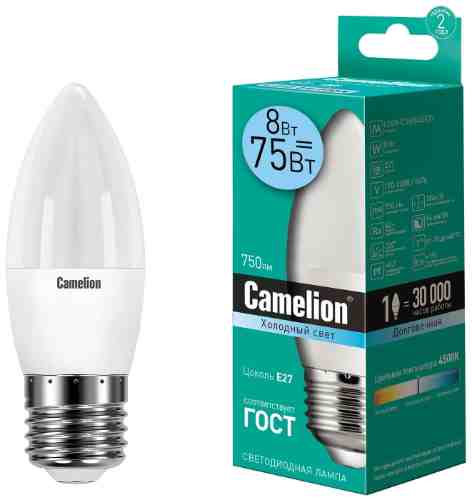 Лампа светодиодная Camelion E27 8Вт арт. 1070661