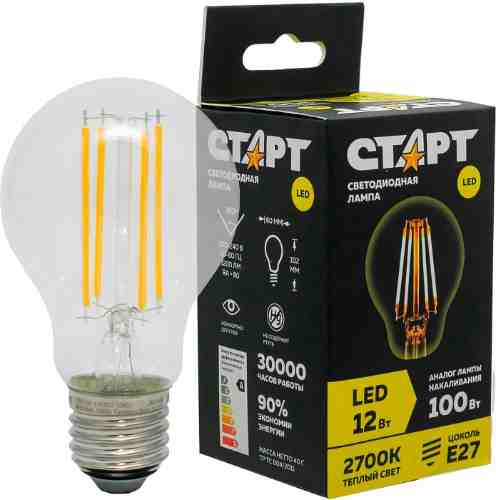 Лампа светодиодная Старт LED F GLS E27 12W арт. 1115940