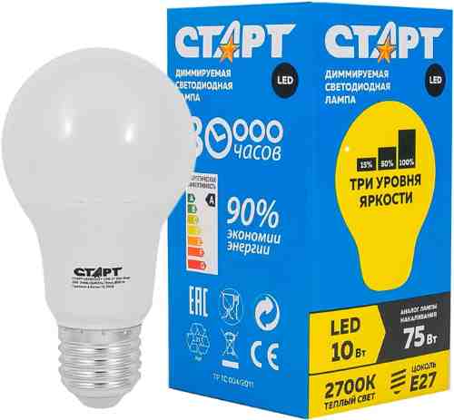 Лампа светодиодная Старт LED GLS E27 10W арт. 1115950