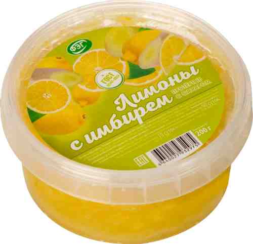 Лимон с имбирем ФЭГ протертый с сахаром 200г арт. 976158