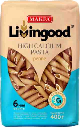 Макароны Livingood High Calcium pasta Penne с водорослями 400г арт. 1051819