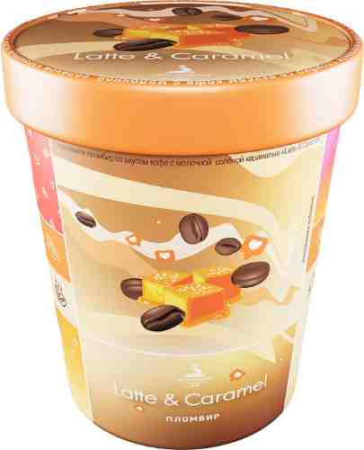 Мороженое Петрохолод Пломбир Latte & Caramel 300г арт. 961457