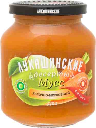 Мусс Лукашинские десерты Яблочно-морковный 370г арт. 441715