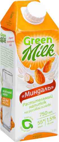 Напиток Green Milk Миндаль 1.5% 750мл арт. 516274