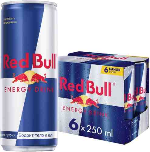 Напиток Red Bull энергетический 6шт*250мл арт. 977581