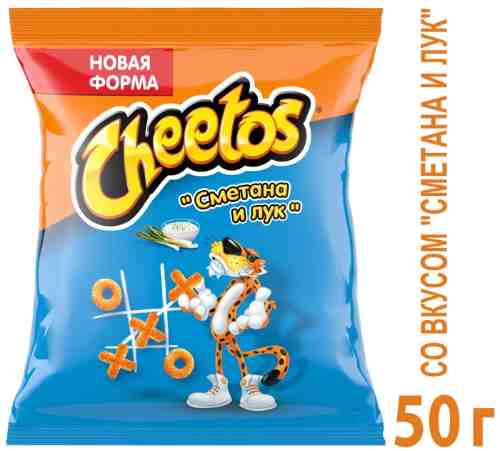 Палочки кукурузные Cheetos Сметана и Лук 50г арт. 1129665